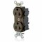 Leviton Straight Blade Receptacle, 5-20R, 20 A, 125V AC, Flush Mount, Self-Grounded M5362-S - alternate 1