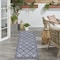 Homeroots 6' Denim Blue And Ivory Geometric Indoor Outdoor Area Rug 556289 - alternate 7