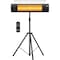 Dr Infrared Heater Black 1500-Watt Indoor/Outdoor Carbon Infrared Patio Heater with Tripod and Remote Control DR-338 - alternate 1