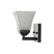 Jonathan Y Staunton 5" 1-Light Farmhouse Cottage Metal LED Vanity Light w/Frosted Glass Shade, Oil Rubbed Bronze JYL7522A - alternate 11