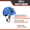 Malta Dynamics Safety Helmet, Acrylonitrile Butadiene Styrene (ABS), Ratchet, Light Blue HTLB2001 - alternate 8