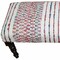 Homeroots 47in Ivory Red and Pink Black Leg Chevron Stripe Upholstered Bench 483467 - alternate 5