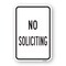Signmission No Soliciting, Heavy-Gauge Aluminum Rust Proof Parking Sign, 18" H, A-1824-24971 A-1824-24971 - alternate 1