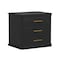 Manhattan Comfort Clifford Nightstand in Black (3-Drawer) NS1564-2 - alternate 5