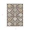 Homeroots 5' X 8' Brown Gray And Ivory Damask Washable Indoor Outdoor Area Rug 599401 - alternate 7