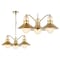 Jonathan Y Colin 3-Light 22" Adjustable Iron/Glass Retro Hurricane LED Pendant, Brass Gold JYL6122A - alternate 11