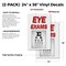 Signmission Eye Exams, Vinyl Decals Only 24 Inch x 36 Inch, Vinyl Decal, 2PK DSB-2436-2PACK-Eye Exams - alternate 2
