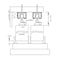 Sartodoors Sliding Closet Bypass Doors with Frosted Glass White 56x80 (2* 28x80) Solid Core Modern Interior VEREGIO7412DBD-WS-56 - alternate 5
