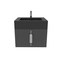 Castello Usa Nile 24-inch Black Vanity Set with Black Top and Brushed Nickel Handles CB-MC-24BLK-BN-2053-BL - alternate 7