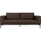 Homeroots 87" Brown Sofa With Black Legs 480933 - alternate 1