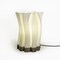 Jonathan Y Flame 13.5" Modern Bohemian Plant-Based PLA 3D Printed Dimmable LED Table Lamp, White/Brown USA1002A - alternate 1