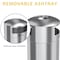 Hls Commercial 50 gal Round Outdoor Can, Silver, Open Top, Stainless Steel, 21.7 in HLS50DSO - alternate 12