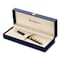 Waterman Hemisphere Ballpoint Pen, Retractable, Medium 1 mm, Blue Ink, Black Lacquered/23-Karat Gold Barrel S0920670 - alternate 1