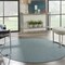 Homeroots 6' Aqua Round Power Loom Area Rug 522440 - alternate 8