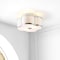 Jonathan Y Quatrefoil 13" Scalloped Shade Metal Classic Glam LED Flush Mount, Chrome JYL9507A - alternate 9