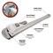 Performance Tool 24 in. Pipe Wrench, Aluminum Handle, Steel Jaws W2124 - alternate 6