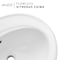 Anzzi Luna Series 19 in. Ceramic Drop-in Oval Bathroom Sink Basin in White LS-AZ923 - alternate 7