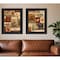 Homeroots Set Of Two Lodge Collage Black Framed Print Wall Art, 2PK 405677 - alternate 2