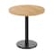 Flash Furniture Bennett 30 in Round Solid Wood Indoor Tabletop in Natural with 18 in Round Dining Height GSF-RD30-NAT-TR18-GG - alternate 1