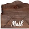 Homeroots 10" Brown Wood Envelope Shaped Mail Desk Organizer 661189 - alternate 5