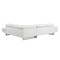 Homeroots Gray Leather L Shaped Two Piece Corner Sectional 366220 - alternate 9