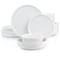 Gibson Home White Deco 16 Piece Fine Ceramic Dinnerware Set in White 131058.16 - alternate 8