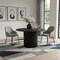 Homeroots 46" Black Solid Wood Pedestal Base Round Top Dining Table 721070 - alternate 5