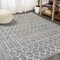 Jonathan Y Moroccan HYPE Boho Vintage Diamond Gray/Ivory 9 ft. x 12 ft. Area Rug MOH101C-9 - alternate 7