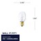 Bulbrite 15w T7 Clear Dimmable (E12) Candelabra Screw Base Warm Wht Lght Incandescent Lght Bulb, 2700 K, 25PK 861283 - alternate 3