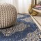 Jonathan Y Tuscany Ornate Medallions Navy/Beige 2 ft. x 10 ft. Indoor/Outdoor Runner Rug SMB121A-210 - alternate 6