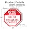 Signmission Do Not Enter Unless Wheels Are Choc, 10 inch X 10 inch, Aluminum Metal Signs, 2PK OC-A-2PACK-10-39 - alternate 3