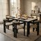Leisuremod Velo Series Modern Dining Chair in Black Wood with Off White Seat VCBL-51OW - alternate 9