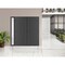 Vdomdoors Front Exterior Prehung Metal-Plastic Double Doors / MANUX 8111 Antracite / Sidelite Exterior Window MANUX8111DEXD-ANT-LH-W72+12xH80 - alternate 2
