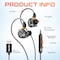 Delton Ergonomic In-Ear USB Computer Headset with In-line Microphone, Black 31E - alternate 9