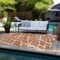 Homeroots 10' X 14' Orange and White Abstract Washable Non Skid Indoor Outdoor Area Rug 559288 - alternate 8