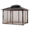 Sunjoy Netting for 10ft. x 12ft. Hardtop Gazebo with White LED lights (Battery operated, not included) A111515501 - alternate 1