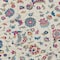 Homeroots 10' X 14' Linen Pink And Denim Blue Floral Washable Indoor Outdoor Area Rug 597829 - alternate 6