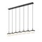 Z-Lite Renaud Matte Black 7 Light Linear Chandelier 827P6-7L-MB-LED - alternate 7