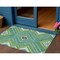 Homeroots 3' X 5' Lime Green Aqua And Ivory Tribal Washable Indoor Outdoor Area Rug 598130 - alternate 1