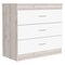 Homeroots 32" White and Gray Three Drawer Dresser 544036 - alternate 6