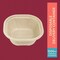 Chuk Bowl 32 oz square round with Snap Lock, Natural Molded Fiber, 750 Count Case, 750PK BW-32-SL - alternate 4