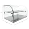 Koolmore -  22" Commercial Countertop Bakery Display Case with Front Curved Glass and Rear Door - 1.5 cu. ft. DC-2C - alternate 6