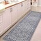 Jonathan Y Subtlety Medallion All-Over Floral Border Non-Slip Machine-Washable Blue/Ivory 2ft x 8ft Runner Rug WSH504G-28 - alternate 6