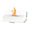 Edendirect 14-in x 7-in Ethanol fuel Fireplace ZR-919-W - alternate 6