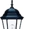 Homeroots Matte Black Domed Glass Lantern Wall Light 398591 - alternate 5