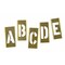 C.H. Hanson 3" Brass Interlocking Stencil Letters, 33 Piece Set 10033 - alternate 6