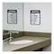 Excello Global Products Employees Must Wash Hands Indoor Wall Sign, 5inx7in, BLk/Blue/White Face, Black/Blue Graphics, 2PK EGP-HD-0171-S - alternate 4