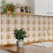 Homeroots 12" X 12" Brown and White Papaya Peel And Stick Removable Tiles 556447 - alternate 5