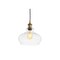 Jonathan Y Wyatt 9.5" Adjustable Drop Pharmacy Metal/Glass LED Pendant, Brass Gold JYL3515A - alternate 1
