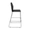 Flash Furniture HERCULES Series Black Stack Bar Stool with Air-Vent Back and Black Powder Coated Sled Base, 3PK 3-RUT-498A-BS-BK-GG - alternate 10